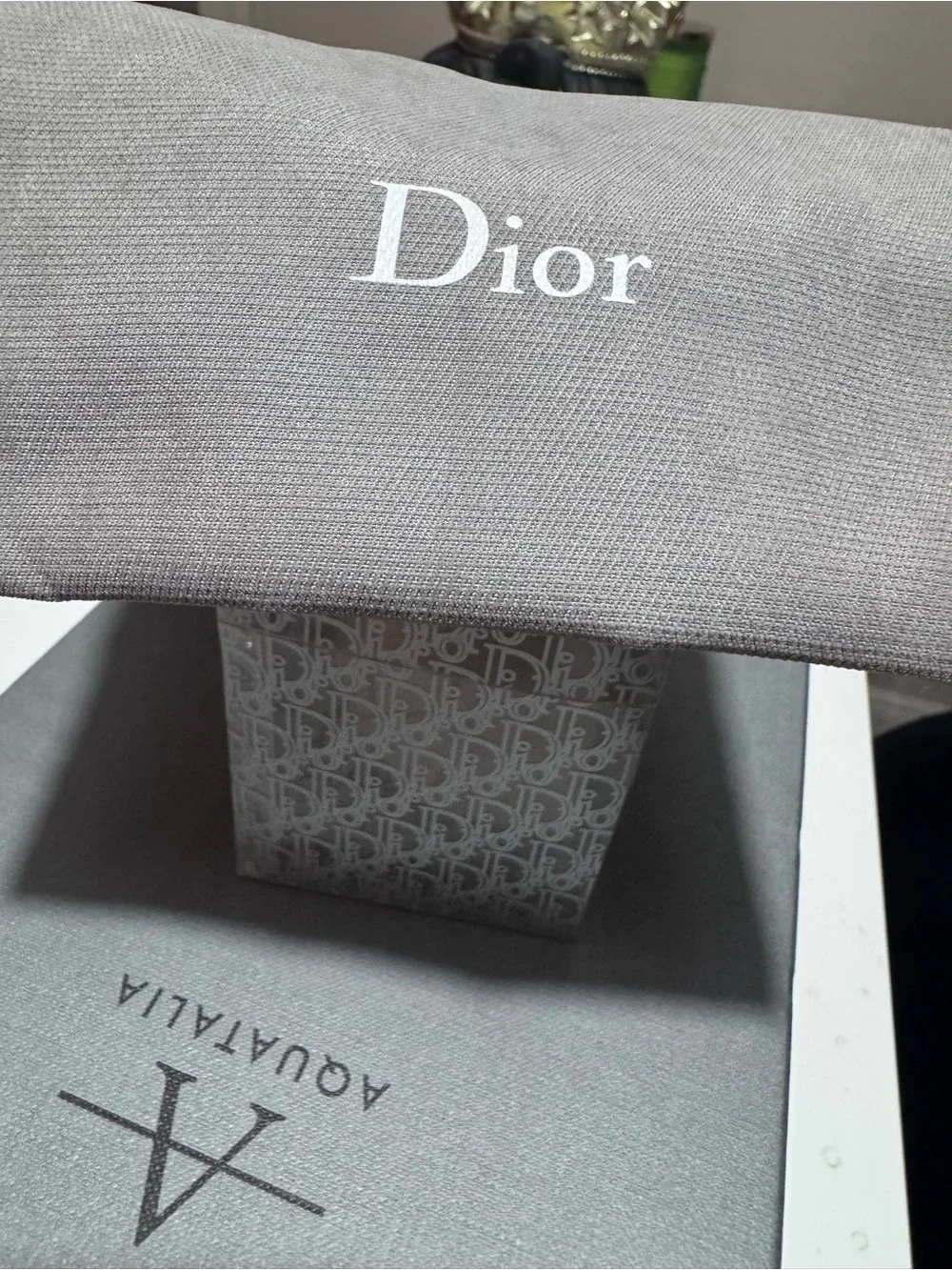 Dior  baby pacifier oblique monogram with Gray Dust Bag and Signature Box Set